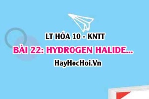 Tính chất hóa học của HydroHalic acid, muối Halide? Cấu tạo và tính chất vật lí của hydrogen Halide? Hóa 10 bài 22 KNTT
